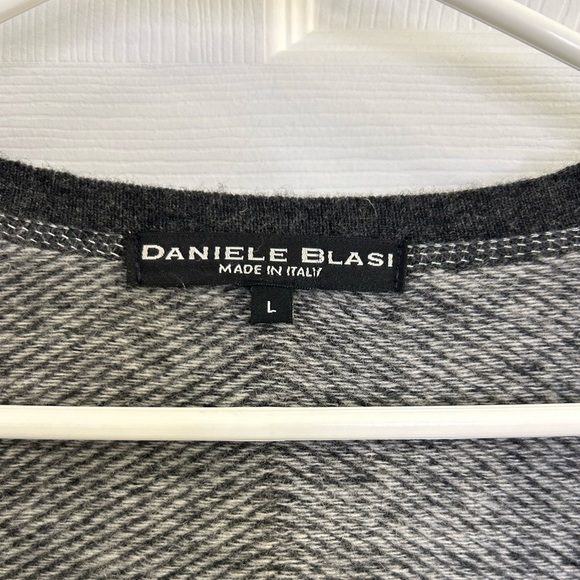 daniele blasi men’s gray button down sweater made in Italy 80% wool size L - Picture 6 of 11